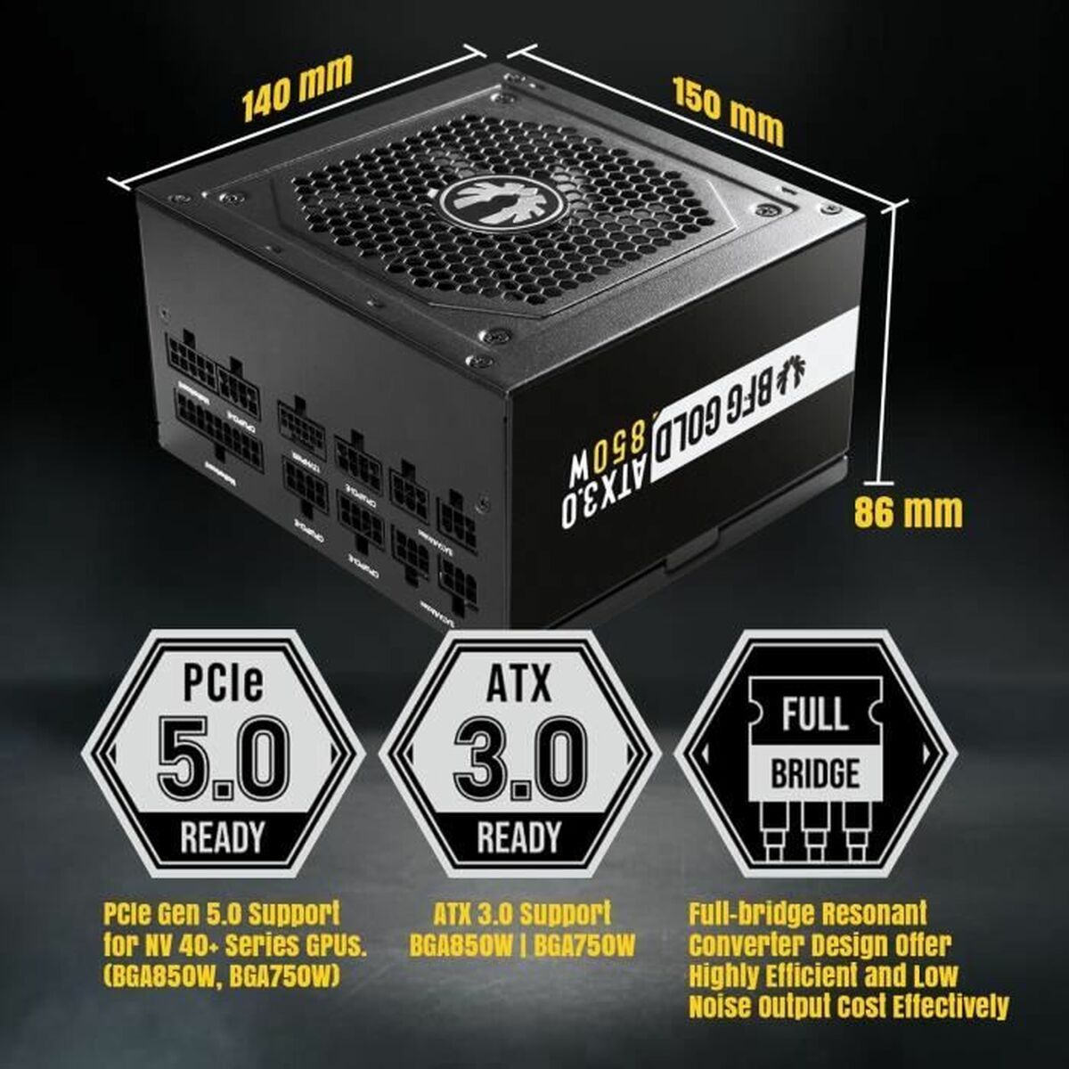 Power supply BitFenix ATX - GearHaus