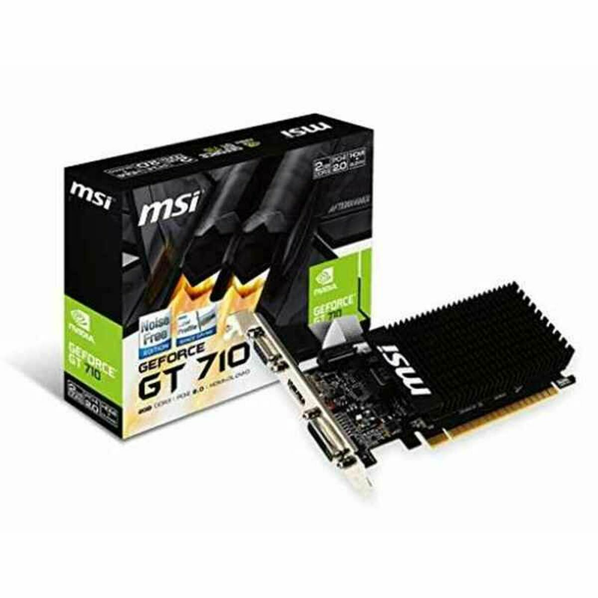 Graphics card MSI GeForce GT710 2 GB DDR3 GDDR3 - GearHaus