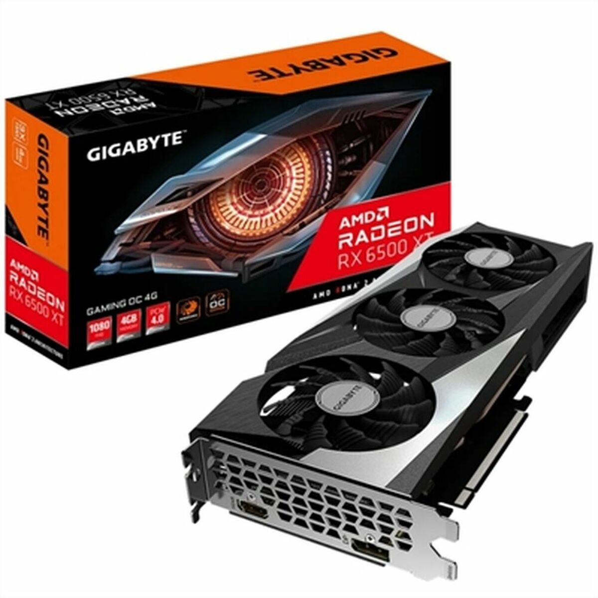 Graphics card Gigabyte GV - R65XTGAMING OC - 4GD 4 GB 4 GB GDDR6 - GearHaus