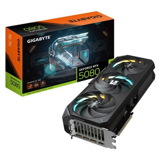 Graphics card Gigabyte GeForce RTX 5080 GAMING OC 16G GEFORCE RTX 5080 16 GB GDDR6 GDDR7 - GearHaus