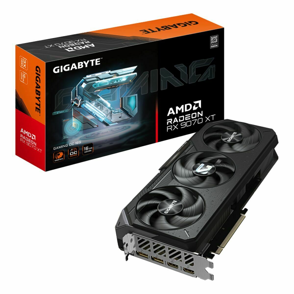 Graphics card Gigabyte 9VR907XTGO - 00 - G10 radeon rx 9070 xt 16 GB GDDR6 - GearHaus