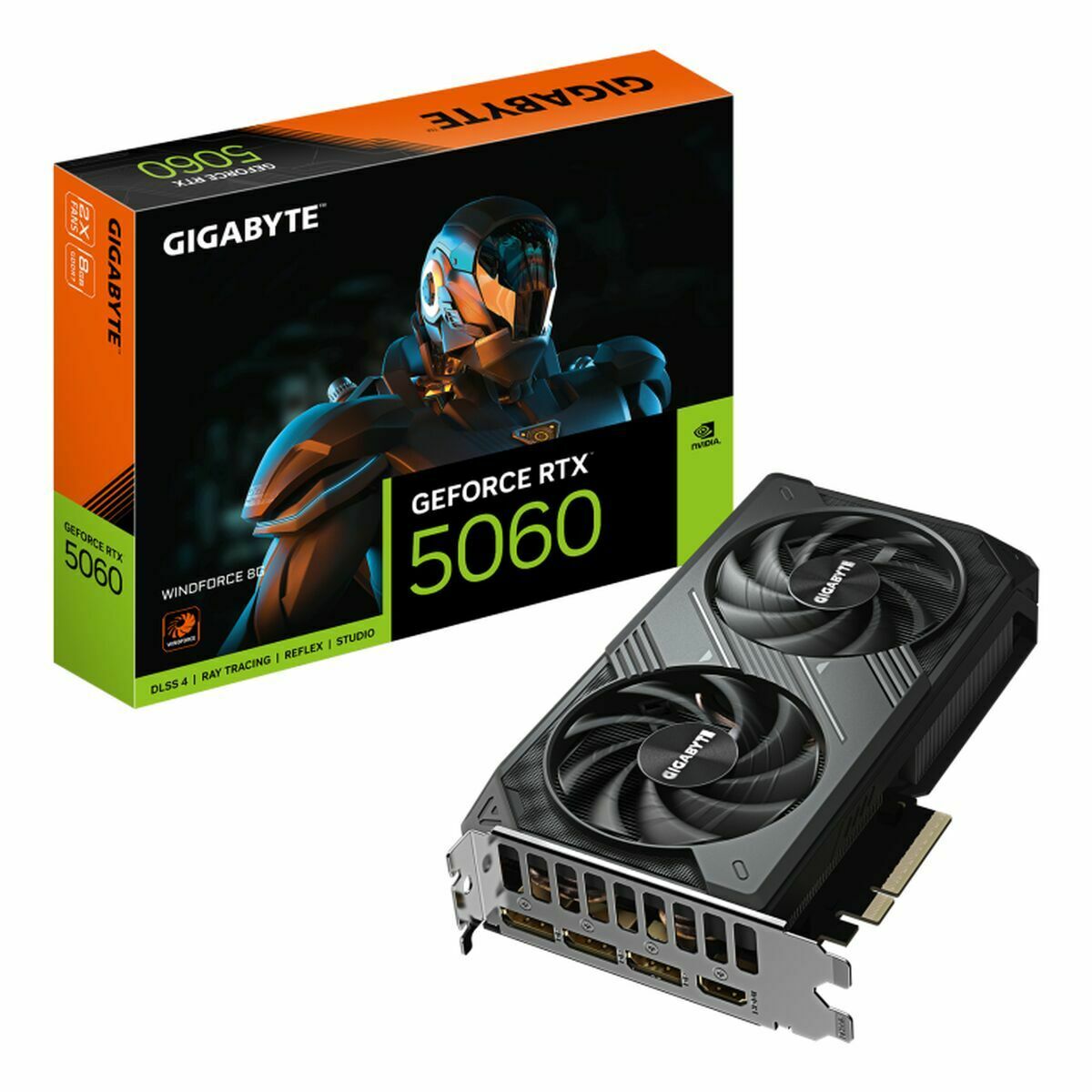Graphics card Gigabyte 9VN5060W - 00 - G10 GEFORCE RTX 5060 8 GB GDDR7 - GearHaus