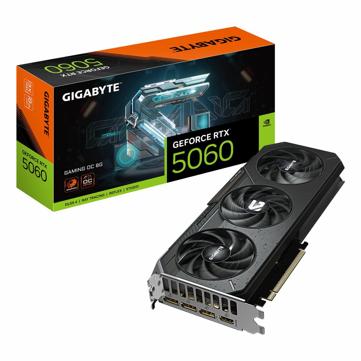 Graphics card Gigabyte 9VN5060GO - 00 - G10 8 GB GEFORCE RTX 5060 GDDR7 - GearHaus