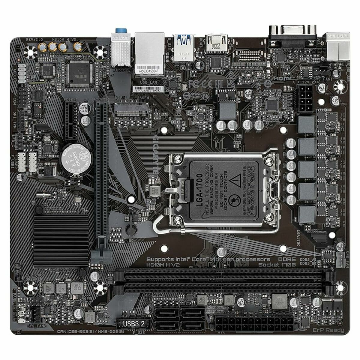 Motherboard Gigabyte H610M H V2 LGA 1700 - GearHaus