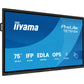 Monitor Iiyama TE7515A - B1AG 75" 4K Ultra HD - GearHaus