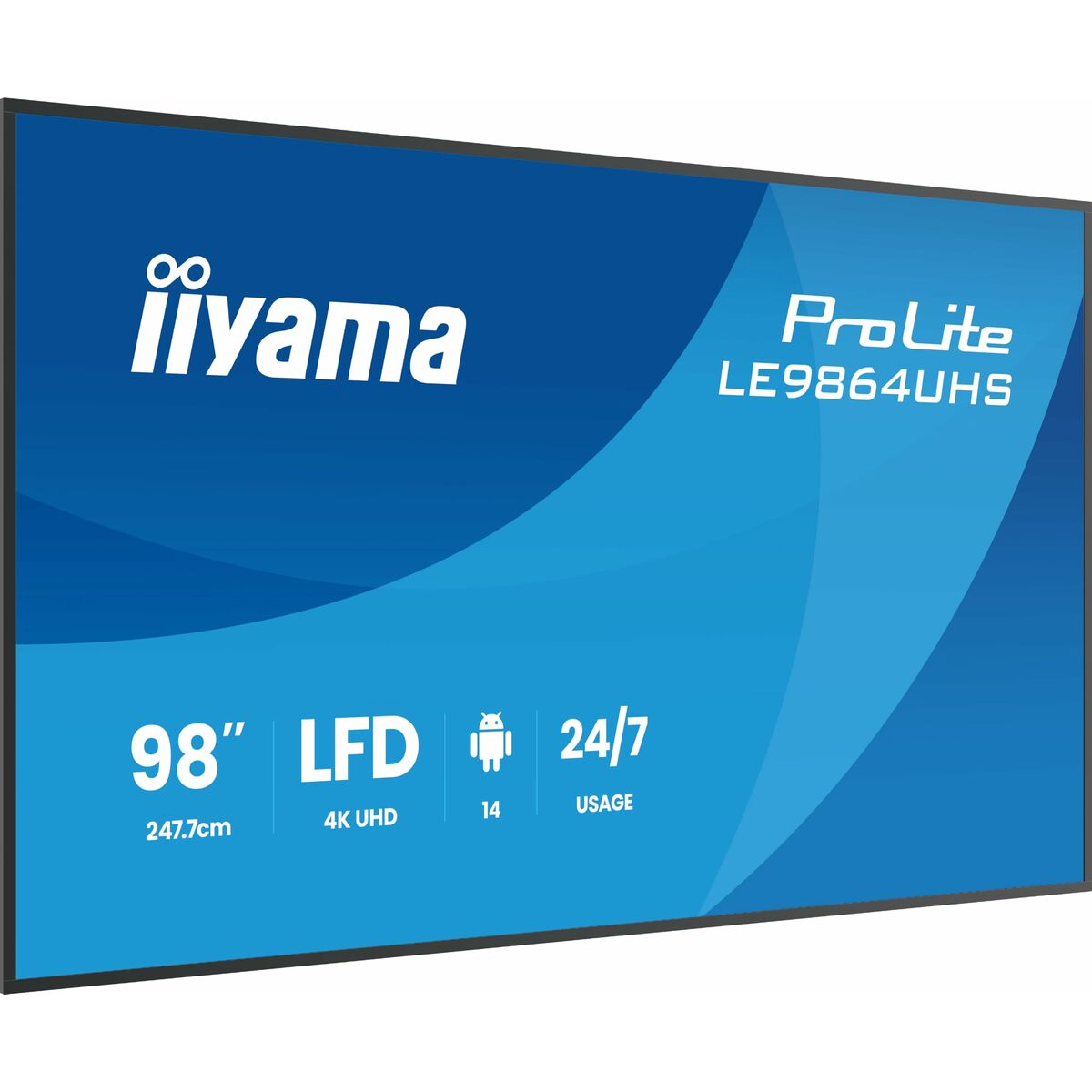 Videowall Monitor Iiyama LE9864UHS - B1AG 98" 4K Ultra HD LCD - GearHaus