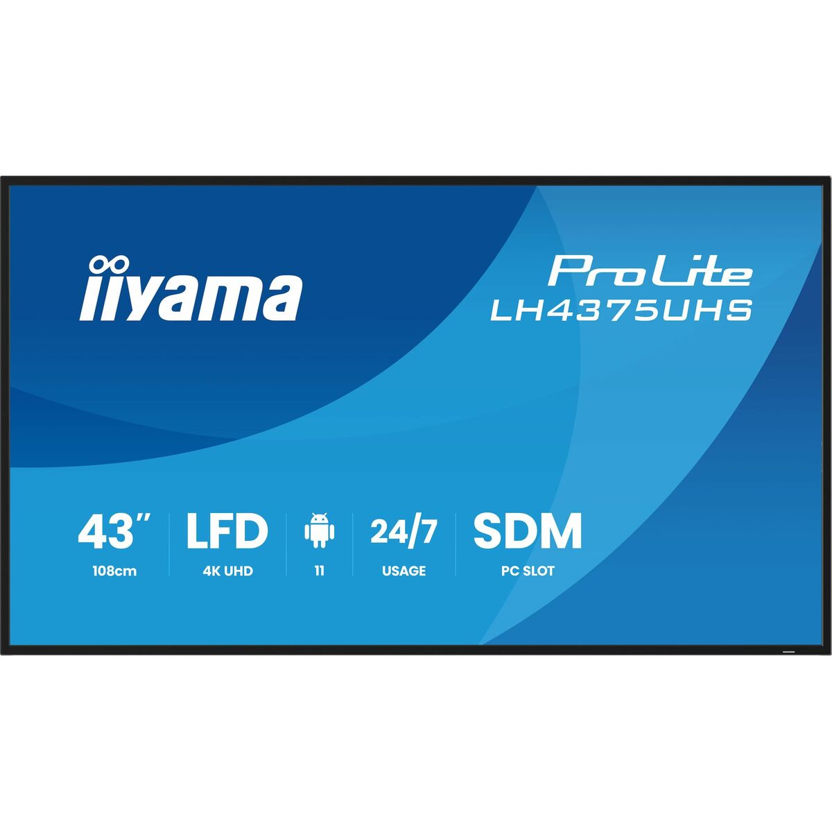 Monitor Iiyama LH4375UHS - B2AG 43" 4K Ultra HD LCD - GearHaus