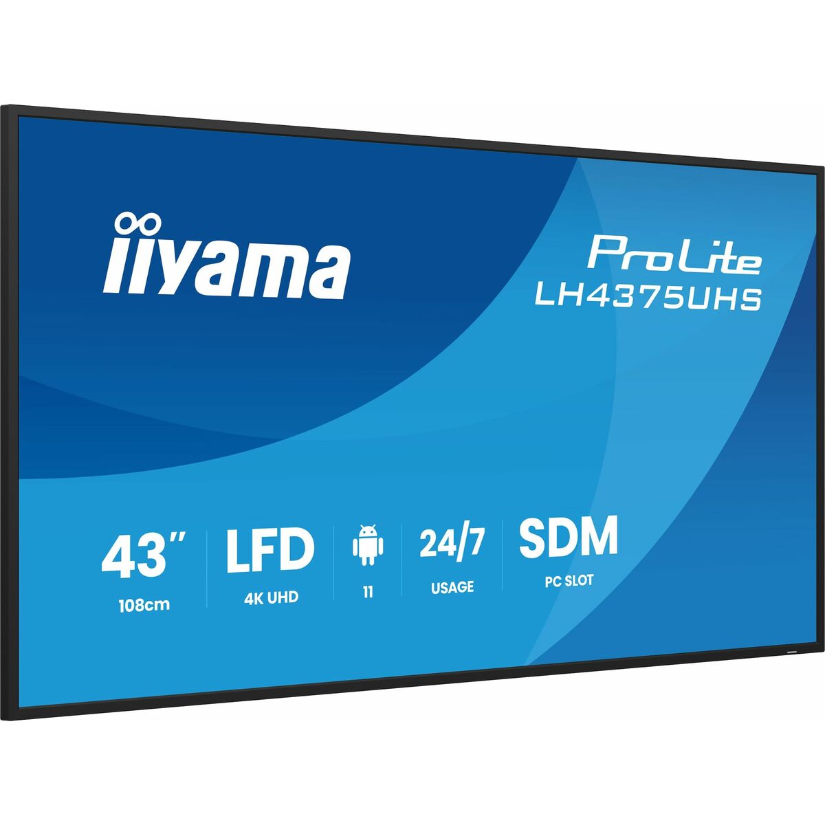Monitor Iiyama LH4375UHS - B2AG 43" 4K Ultra HD LCD - GearHaus
