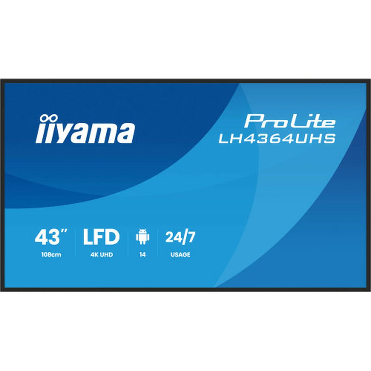 Monitor Iiyama LH4364UHS - B1AG 43" 4K Ultra HD - GearHaus