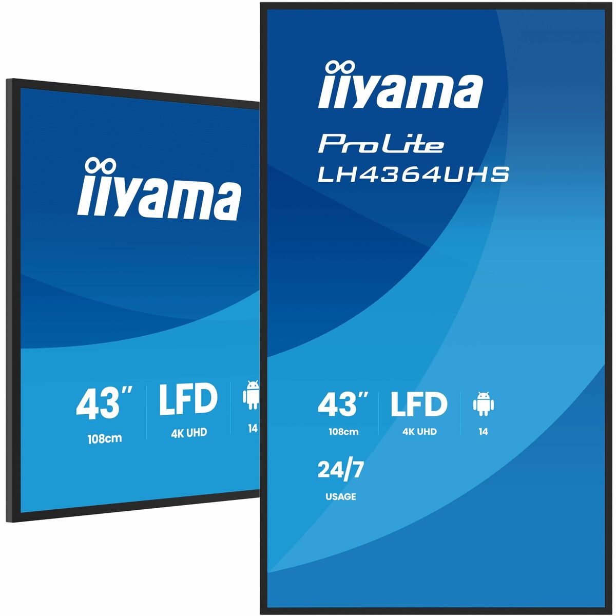 Monitor Iiyama LH4364UHS - B1AG 43" 4K Ultra HD - GearHaus