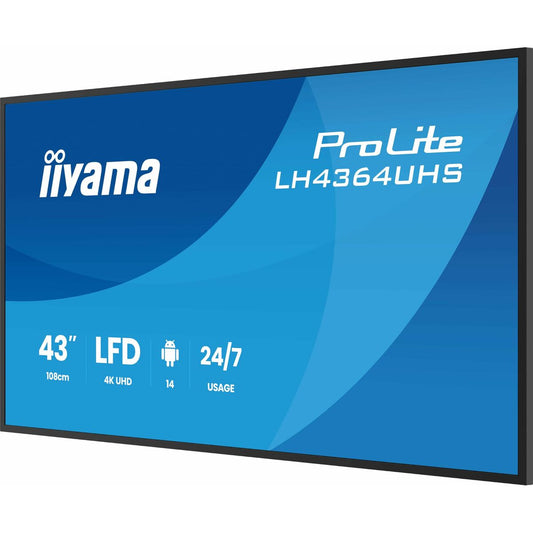 Monitor Iiyama LH4364UHS - B1AG 43" 4K Ultra HD - GearHaus
