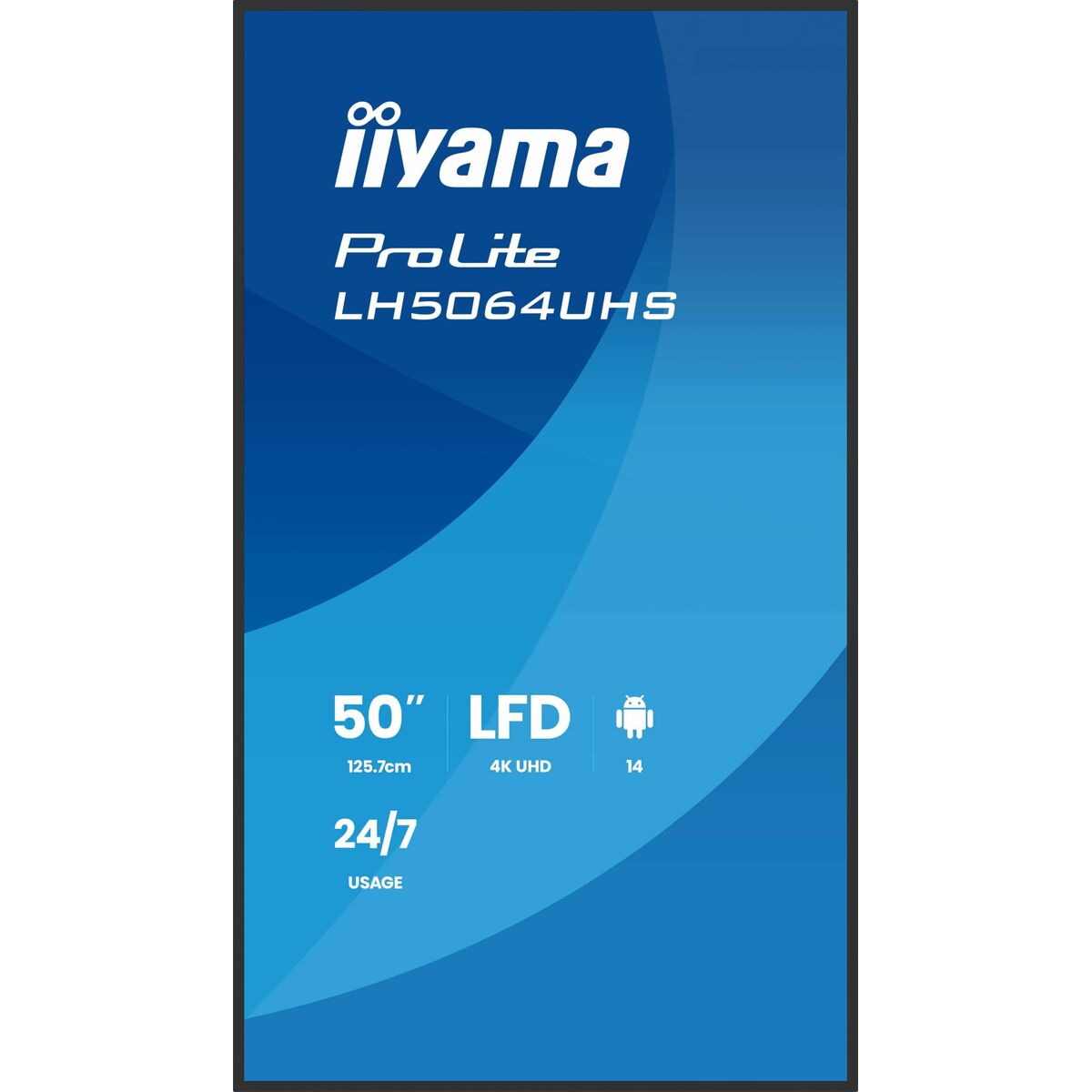 Monitor Iiyama LH7564UHS - B1AG 75" 4K Ultra HD - GearHaus