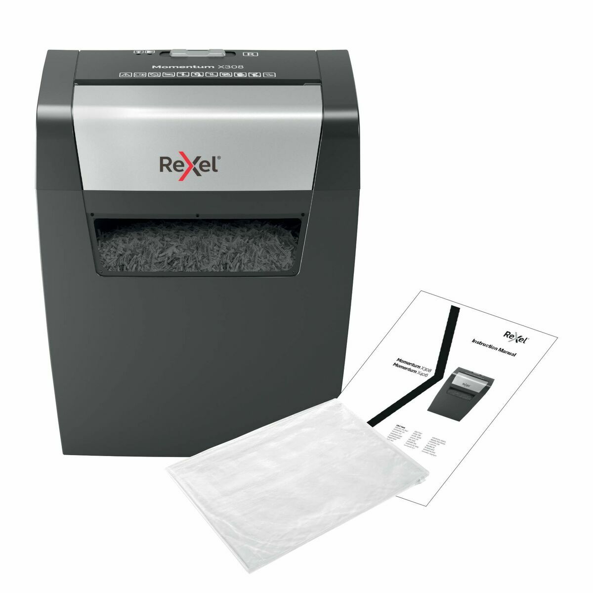 Paper Shredder Rexel Momentum X308 15 L - GearHaus