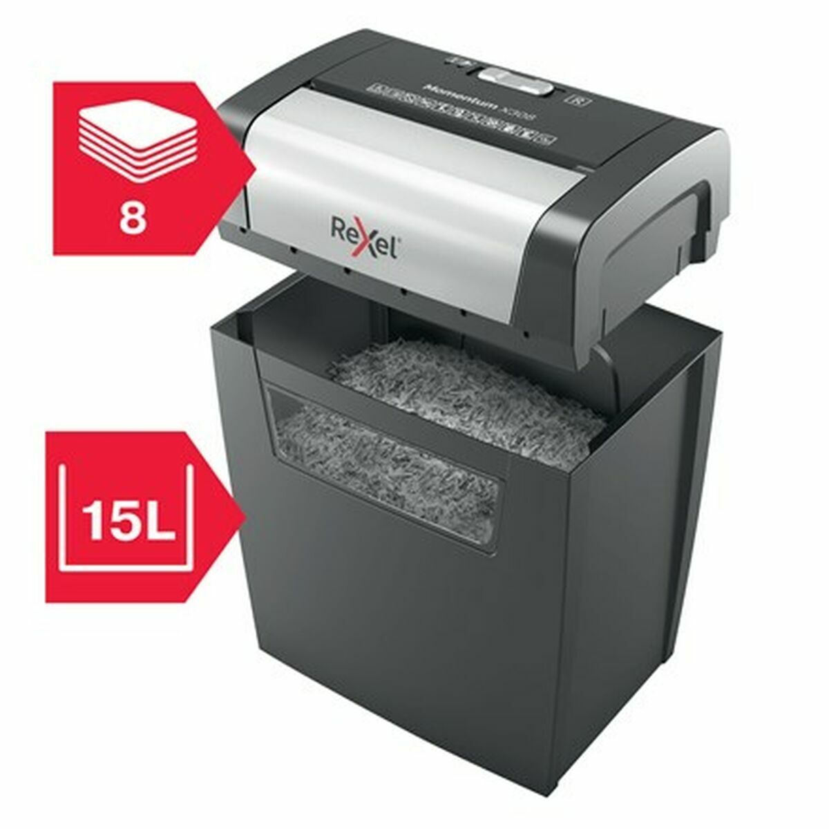 Paper Shredder Rexel Momentum X308 15 L - GearHaus
