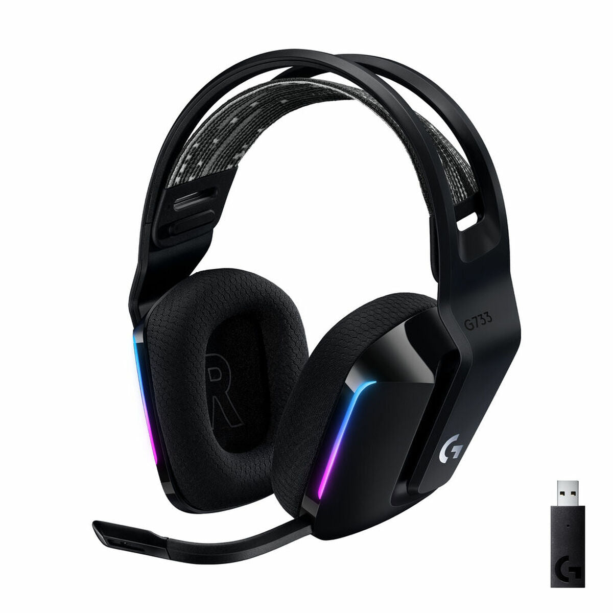 Gaming Headset with Microphone Logitech G733 Lightspeed Headset - GearHaus