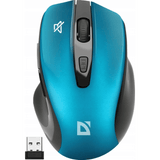 Mysz Defender Mysz bezprzewodowa Defender PRIME MB - 053 optyczna bezklikowa silent 1600dpi niebieska (52054) - GearHaus
