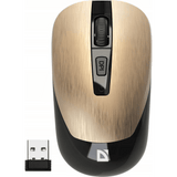 Mysz Defender Mysz bezprzewodowa Defender WAVE MM - 995 optyczna bezklikowa silent 1600dpi złota (52994) - GearHaus