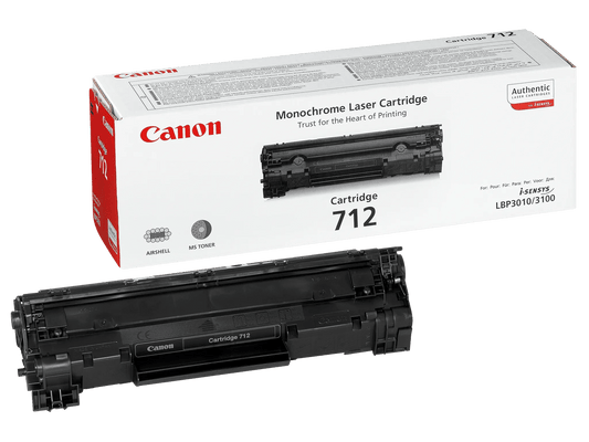 Canon 712 BK Schwarz Toner – Original Toner für LBP - 3010/B/3100 - GearHaus
