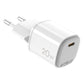 Wall Charger Celly UPTC1USBC20WWH White - GearHaus