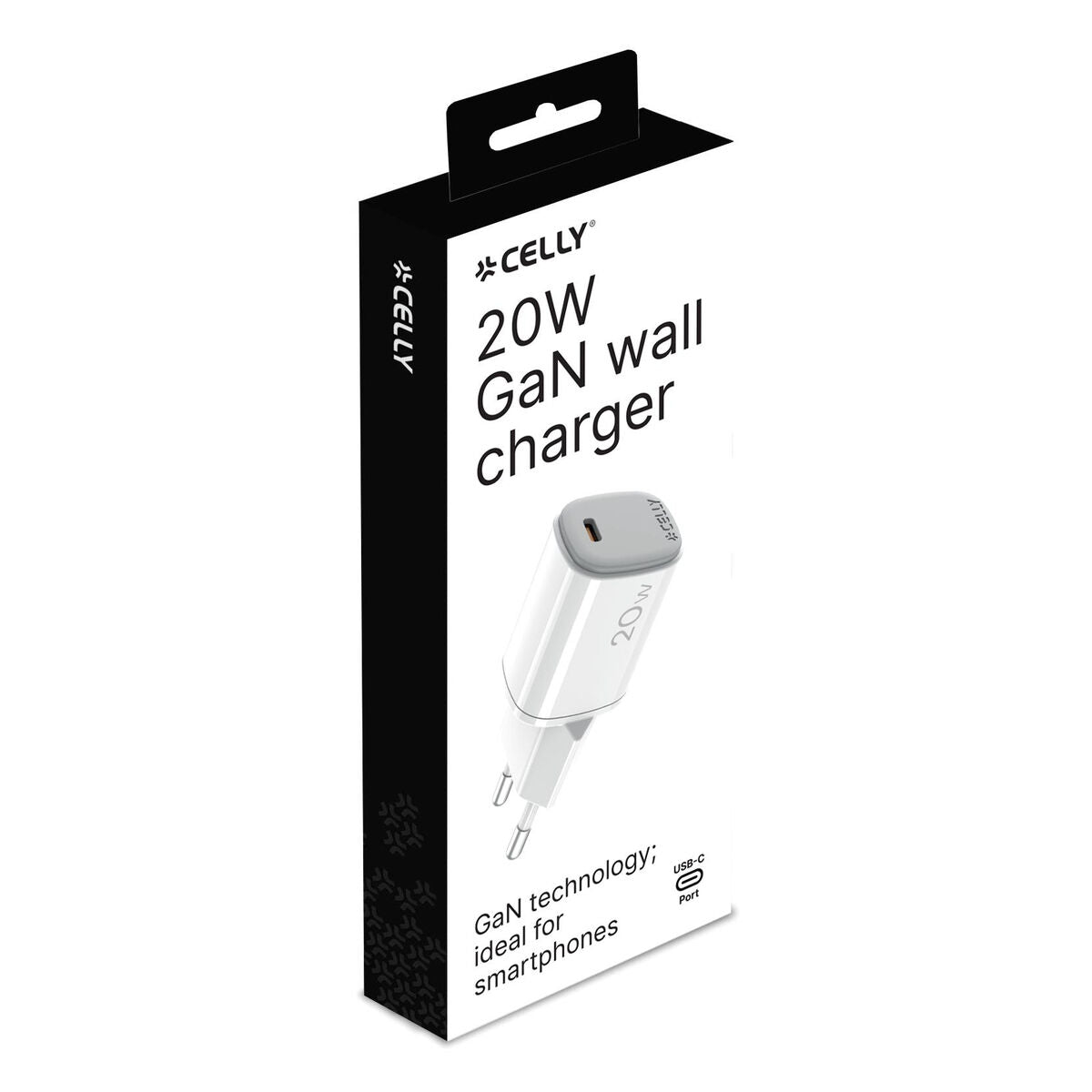 Wall Charger Celly UPTC1USBC20WWH White - GearHaus
