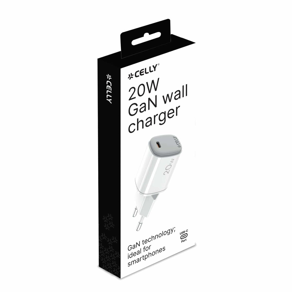 Wall Charger Celly UPTC1USBC20WWH White - GearHaus