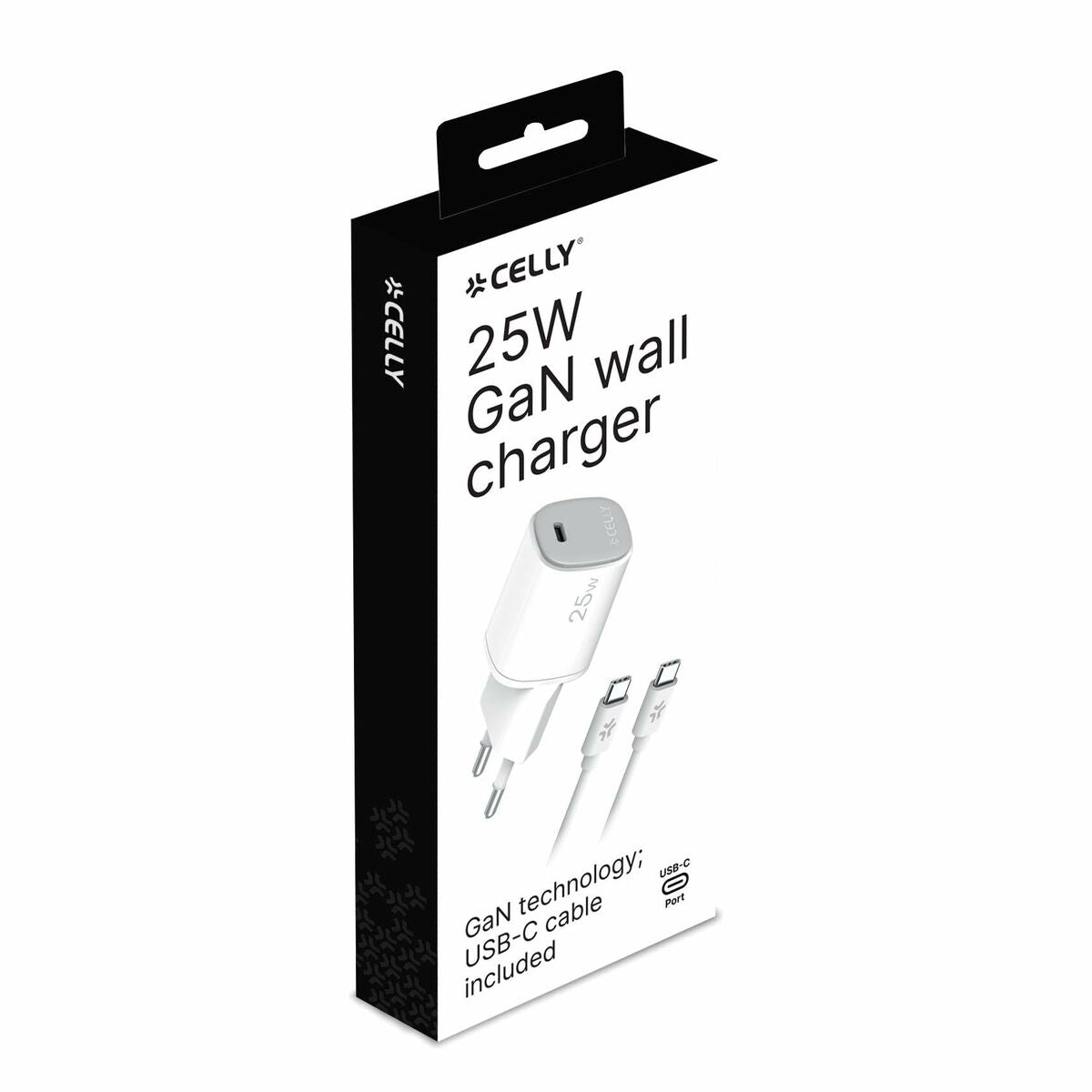 USB Cable Celly UPTC1USBC25WCTC White - GearHaus