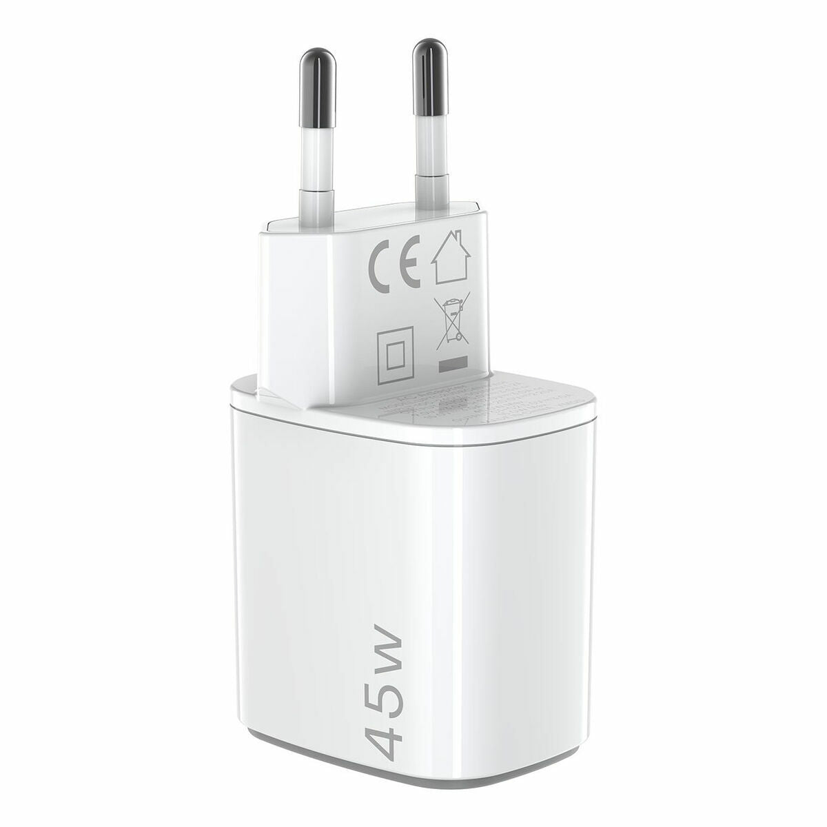 Wall Charger Celly UPTC2USBC45WWH White - GearHaus