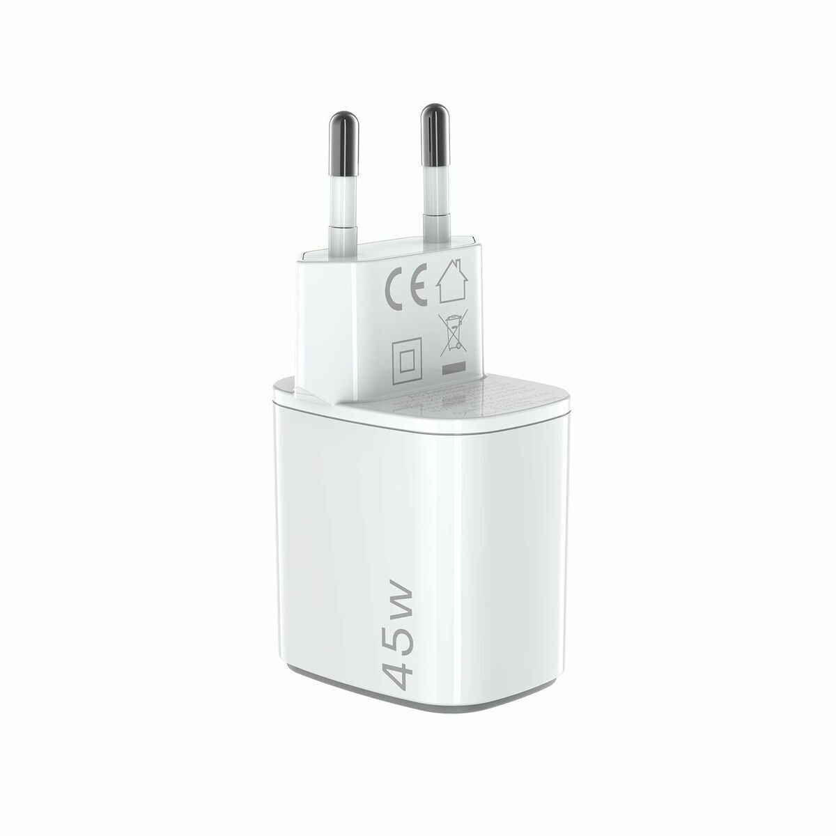 Wall Charger Celly UPTC2USBC45WWH White - GearHaus