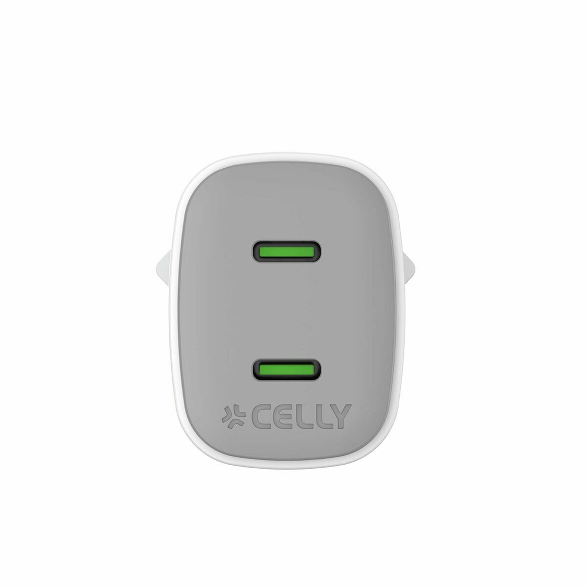 Wall Charger Celly UPTC2USBC45WWH White - GearHaus