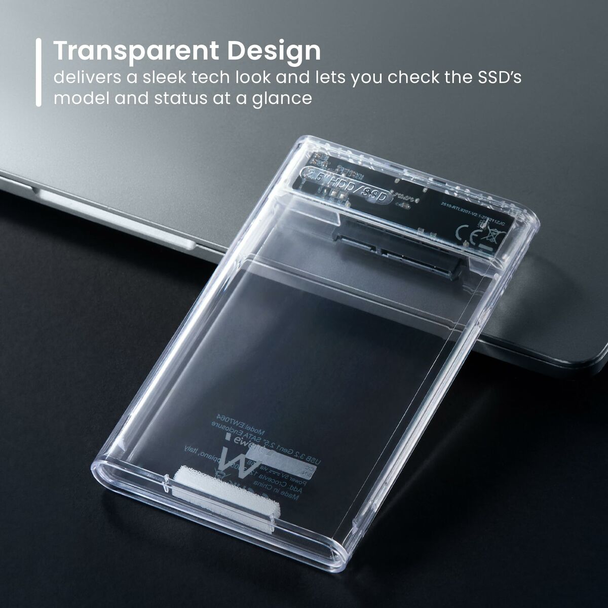 External Hard Drive Ewent EW7064 Transparent - GearHaus