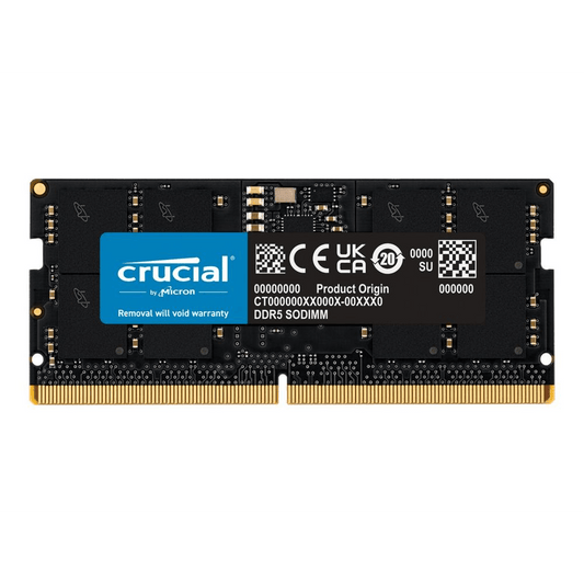 Memorie RAM, Crucial, 16GB, 5600MHz, DDR5, Negru (CT16G56C46S5) - GearHaus