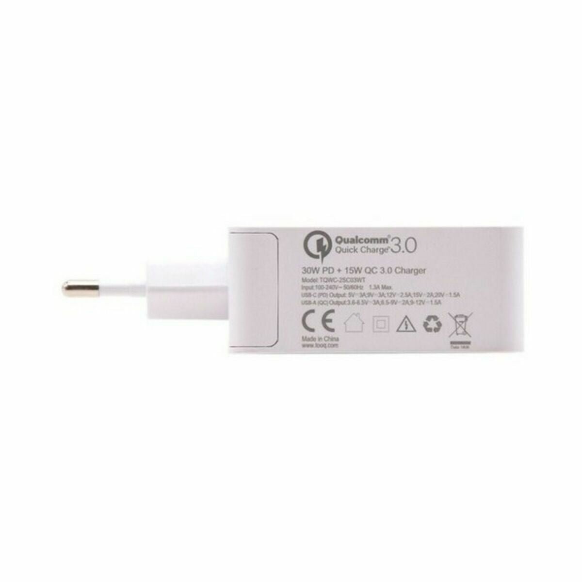 USB Wall Charger TooQ TQWC - 2SC03WT White 48 W - GearHaus