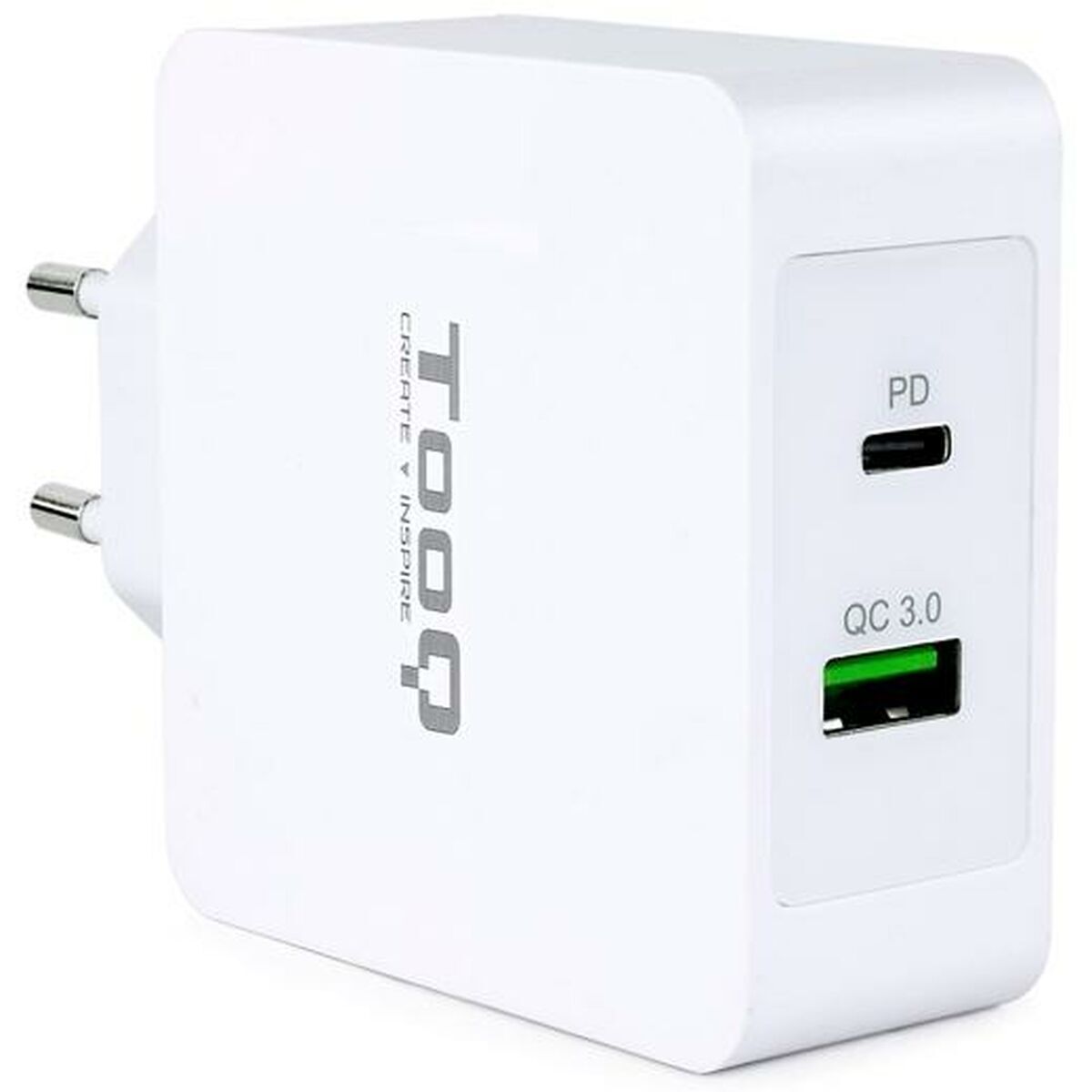 USB Wall Charger TooQ TQWC - 2SC03WT White 48 W - GearHaus