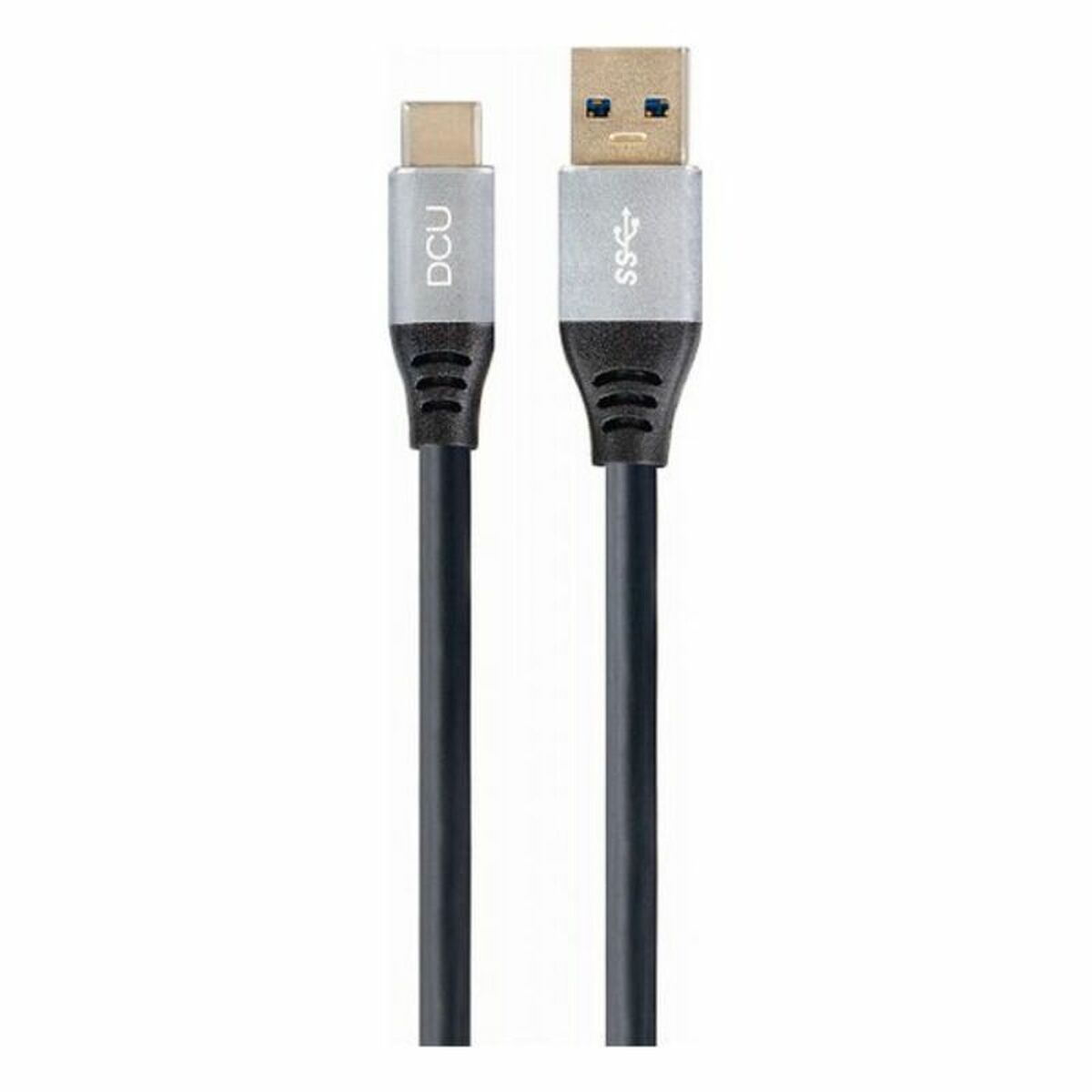 USB A to USB C Cable DCU Black (1,5M) - GearHaus