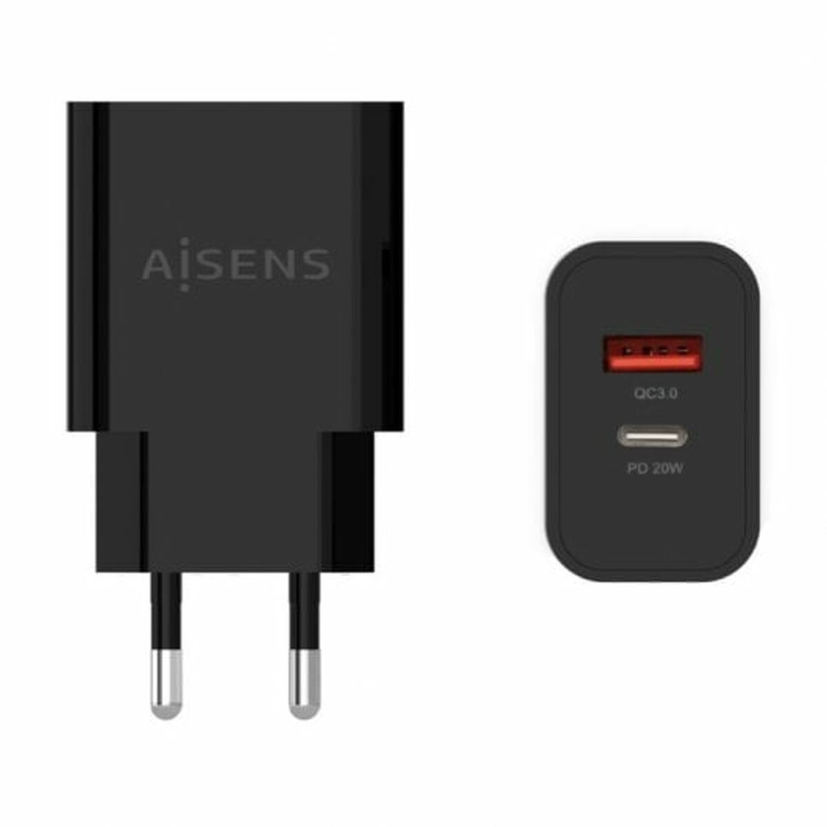 Wall Charger Aisens A110 - 0682 Black 20 W - GearHaus