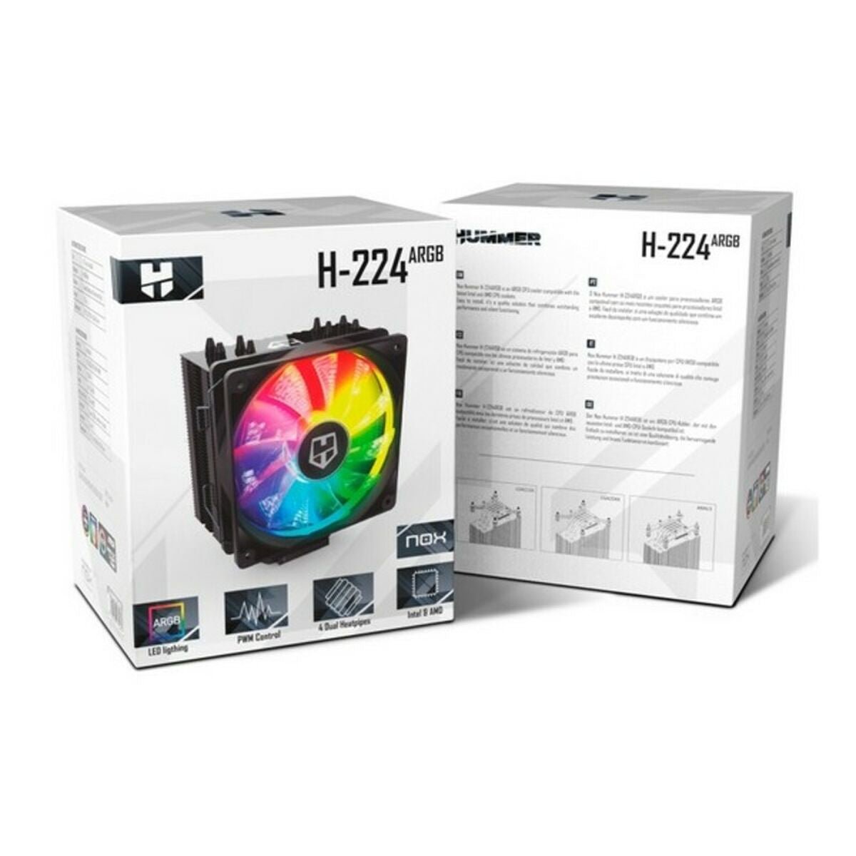 CPU Fan Gaming Nox - Xtreme Hummer H - 224 - GearHaus