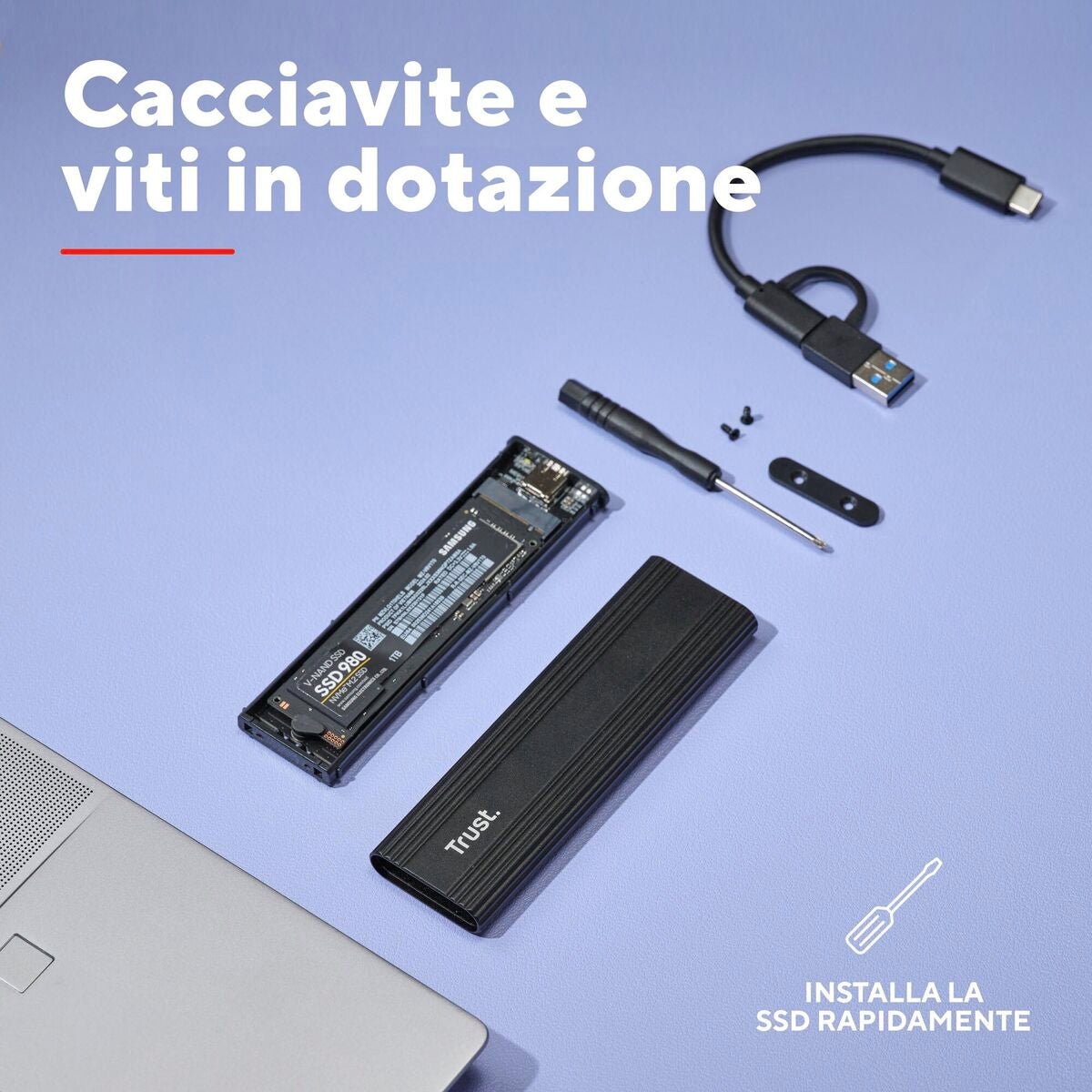 External Box Trust 25806 Black - GearHaus