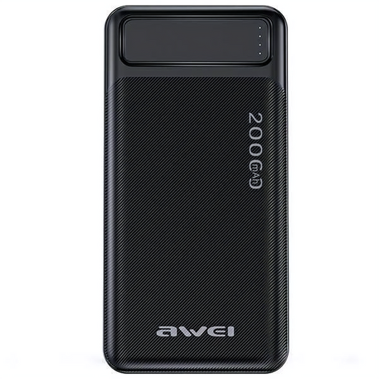 Awei P6K Power Bank 20000mAh - Fekete (AWE000145)-0
