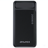 Awei P6K Power Bank 20000mAh - Fekete (AWE000145)-0