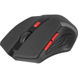 Mouse, DEFENDER, ACCURA MM - 275 RF, Optic, 1600 DPI, 6P, Negru/Rosu (52276) - GearHaus
