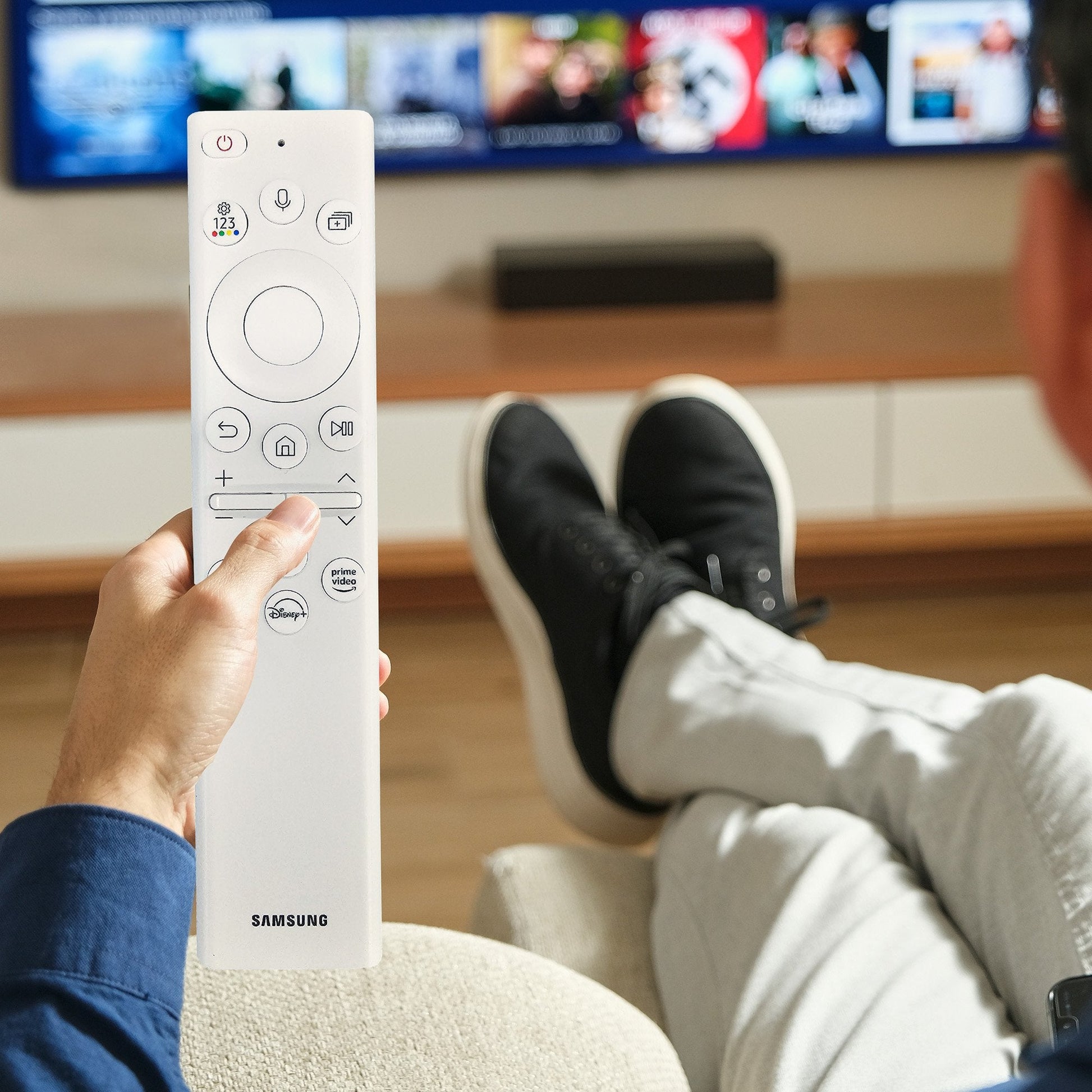 NNEDPE Genuine Samsung TV Remote Control with Solar Cell - BN5901391B - GearHaus