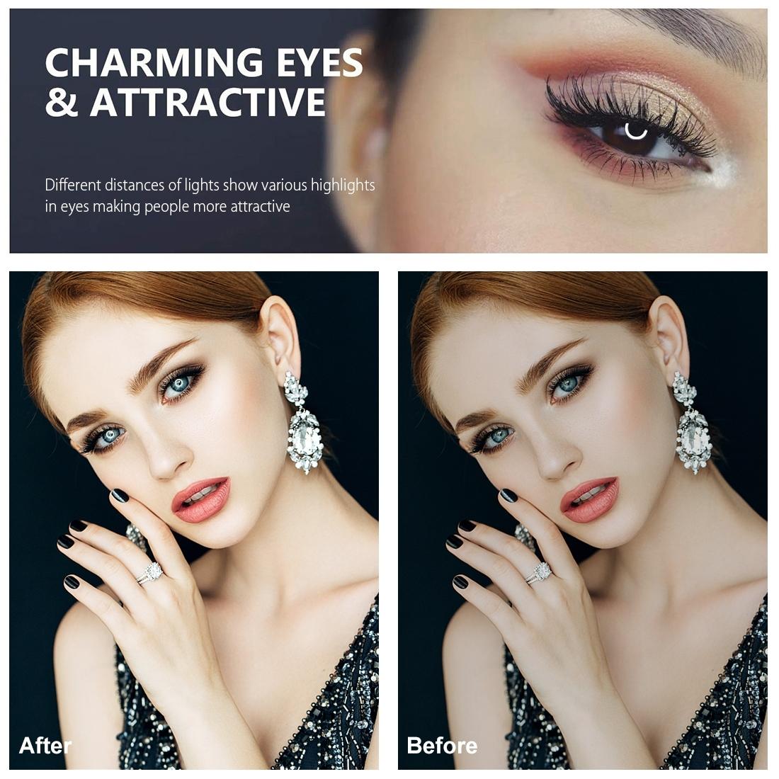 NNEIDS 12Cm Ring Light & Desktop Tripod Selfie Stick Mount With Usb Led Ring Selfie Beauty Vlogging Photography Video Lights Kit In Black - GearHaus