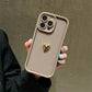 3D Gold Heart Silicone Soft Phone Case For iPhone 15 14 13 12 11 16 17 Pro Max XS XR 7 8 Plus SE Shockproof Candy Matte Cover - GearHaus