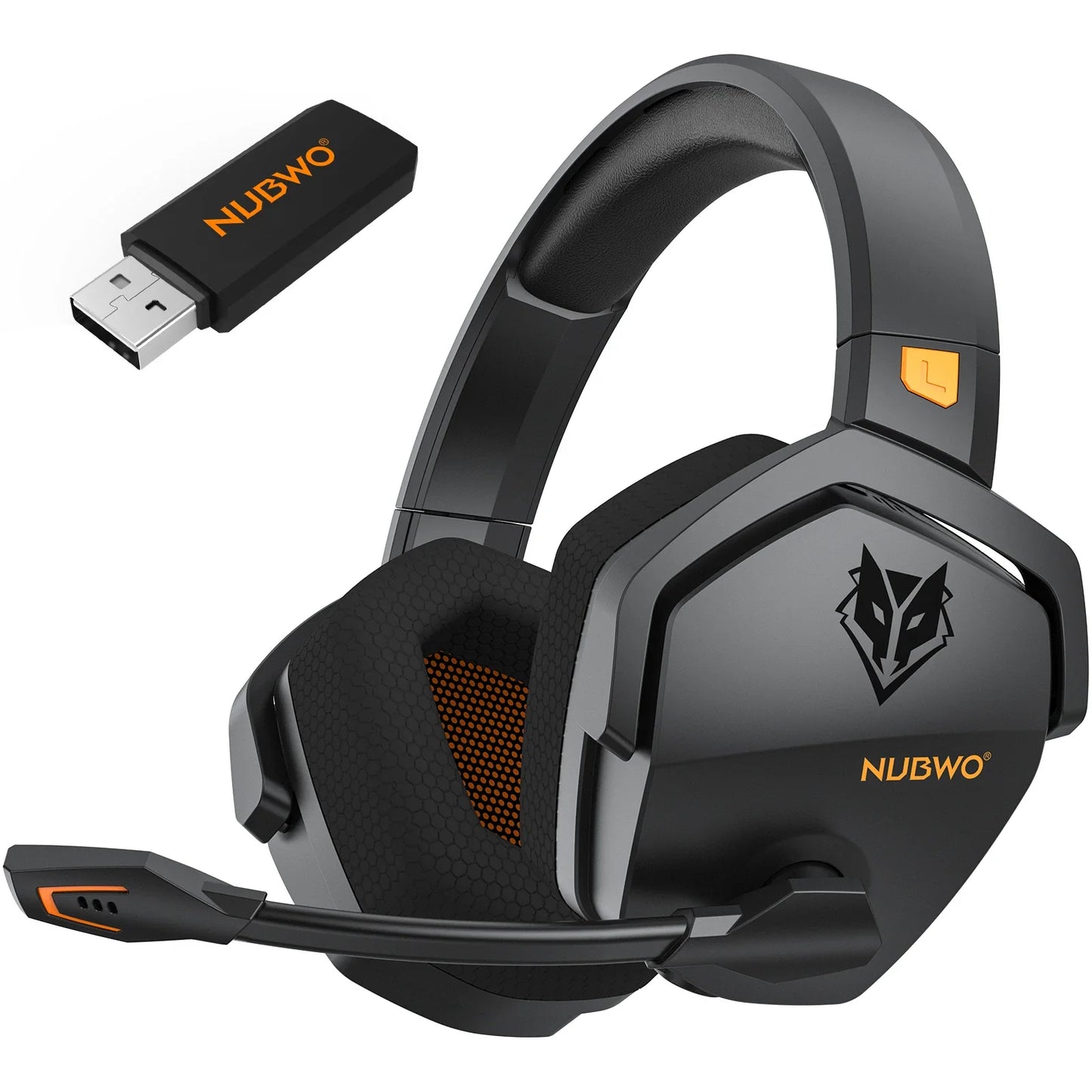 NNEOBA Dual Wireless Gaming Headset Orange - GearHaus