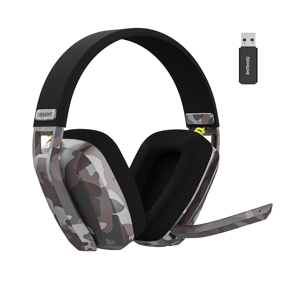 NNEOBA Wireless Gaming Headset with Mic Camouflage - GearHaus
