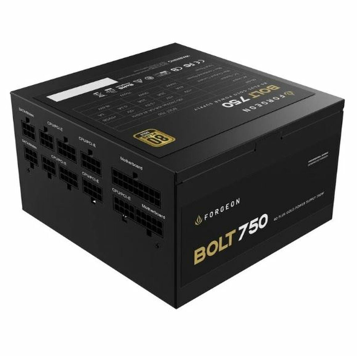 Power supply Forgeon Bolt 750 W 80 Plus Gold - GearHaus