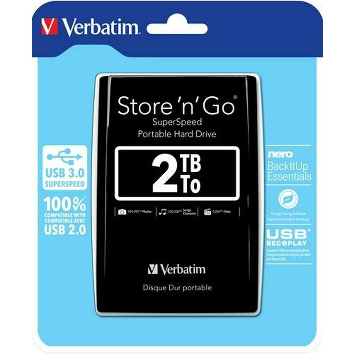 External Hard Drive Verbatim Store n Go 2 TB - GearHaus