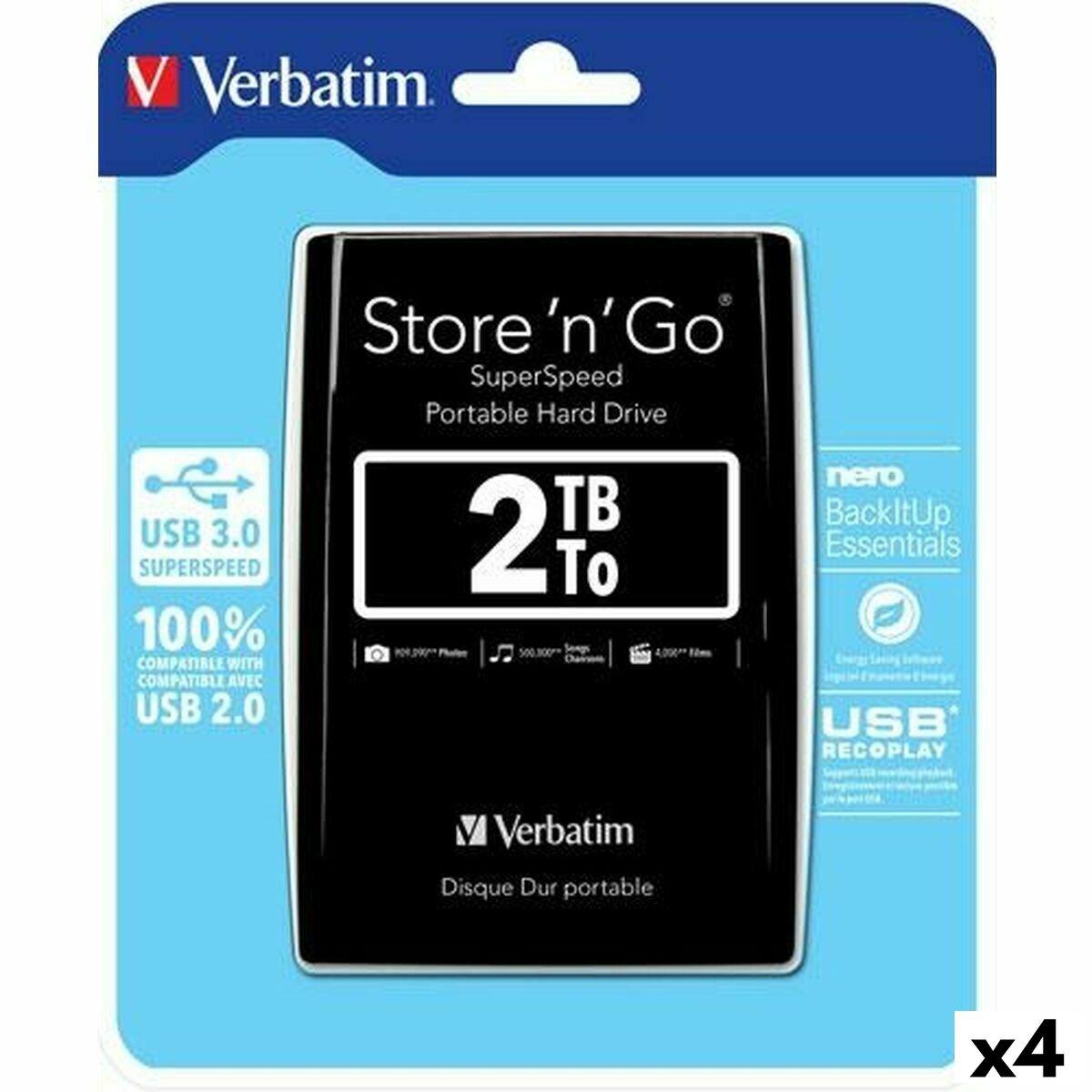 External Hard Drive Verbatim Store n Go 2 TB - GearHaus
