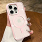 Pink Transparent Acrylic Case for iPhone 17 Air 16 15 14 13 12 11 Pro Max Plus Hard Shockproof Powerful Magnetic Magsafe Cover - GearHaus