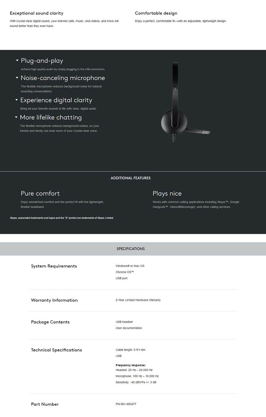 NNEDSZ 981 - 000477: H340 USB Headset - GearHaus